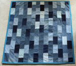 Denim Quilt Made from Old Jeans from Rachel Swartley