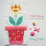 Hello Spring Paper Pieced Tulip Block by Charise from Charise Creates