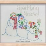 Sparkling Snow Free Stitchery Project by Meg Hawkey for Lecien