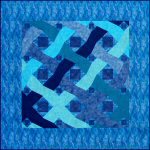 Ocean Waves Pieced-by-number Quilt Pattern by Benita Skinner from Victoriana Quilt Designs