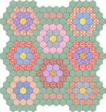 Grandmothers Flower Garden by Judy Anne Breneman from Patterns from History