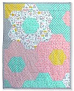 Monsterz-Sized Hexagon Quilt Michele Brummer-Everett from Cloud 9 Fabrics