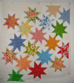 Wonky Scrappy Stars by Cathy Erickson from Blueberry Patch