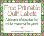 Free Printable Quilt Labels by Benita Skinner from Victoriana Quilt Designs