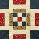 Westering Women Block 1 Independence Square by Becky Brown through Civil War Quilts