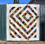 Four Patch Charm Quilt with Tutorial by Kathy from Tamarack Shack