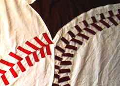 Different Colored Stitches on the Baseballs