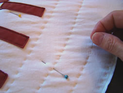 Hand Quilting the Baseball Quilt