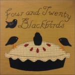 Four & Twenty Blackbirds Free Quilt Block by Rhonda McCray from Farmhouse Threads