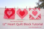 Be Good to Your Heart Quilt Block Tutorial by Amy Smart from Diary of a Quilter