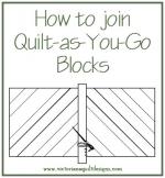 Quilt-as-You-Go Instructions from Victoriana Quilt Designs